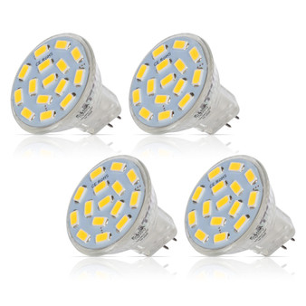 Simba Lighting® LED MR11 3W 20W Halogen Replacement Bulbs 12V GU4 Bi-Pin 5000K Daylight 4-Pack
