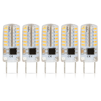 Simba Lighting® LED G8 1.5W T4 20W Halogen Replacement JCD Bi-Pin Base 120V 3000K Soft White, 5 Pack
