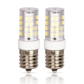 Simba Lighting® LED T6 4W 40W Equivalent Bulbs 120V E17 6000K Daylight 2-Pack
