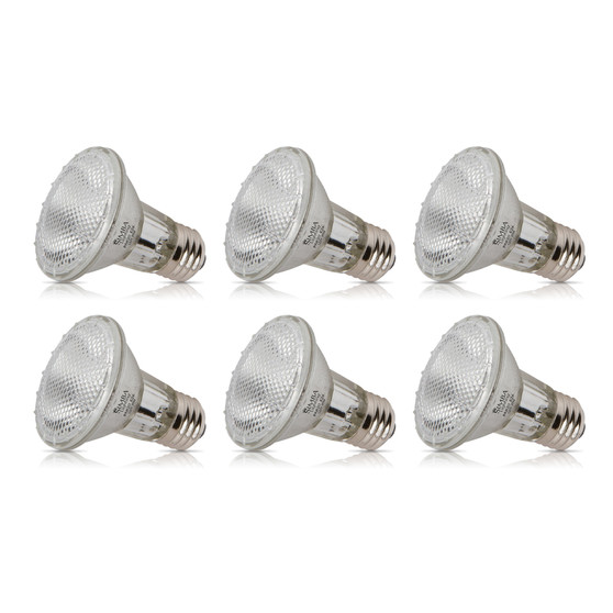 Simba Lighting® Halogen PAR20 39W Spotlight, 120V E26 Base, 2700K Warm White, Dimmable, Pack of 6