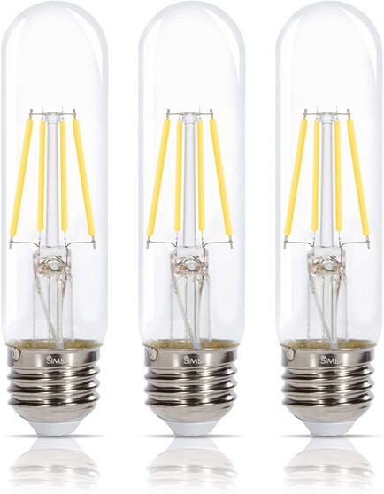 Simba Lighting® LED T10 Filament Bulbs 6W Dimmable 60W Equivalent 120V E26 Base 4000K, 3-Pack