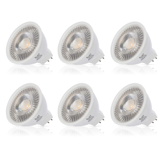 Simba Lighting® LED MR16 5W 35W-50W Halogen Replacement Bulbs 12V GU5.3 BiPin 5000K Daylight 6-Pack
