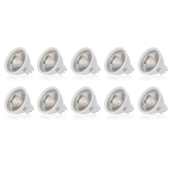 Simba Lighting® LED MR16 3.5W 20W Halogen Replacement Bulbs 12V GU5.3 BiPin 5000K Daylight 10-Pack