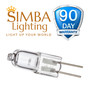Simba Lighting® Halogen G4 T3 10W 120lm Bi-Pin Bulbs 12V JC 2700K Warm White,10-Pack