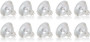 Simba Lighting® Halogen MR16 12V 20W Bulbs GU5.3 2-Pin BAB Cover Glass, 10-Pack