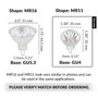 Simba Lighting® Halogen MR11 12V 20W Bulbs GU4 2-Pin FTD Cover Glass, 10-Pack