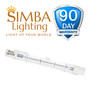 Simba Lighting® Halogen R7s 78mm 120V 150W T3 J Type Double Ended Bulbs, 5-Pack