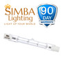 Simba Lighting® Halogen R7s 78mm 120V 100W T3 J Type Double Ended Bulbs, 5-Pack