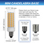 Simba Lighting® LED E11 T4 JD 5W 40W 50W Halogen Replacement Bulbs 120V 3000K Soft White 4-Pack