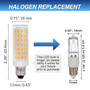 Simba Lighting® LED E11 T6 JD 5W 40W 50W Halogen Replacement Bulbs 120V 3000K Soft White 4-Pack