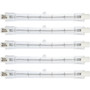 Simba Lighting® Halogen R7s 118mm 120V 500W T3 J Type Double Ended Bulbs, 5-Pack