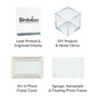 SimbaLux® Acrylic Sheet Clear 12” x 12” Square 1/4” Thick (6mm) Plexiglass Board, Easy to Cut