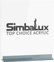 SimbaLux® Acrylic Sheet Clear 12” x 12” Square 1/4” Thick (6mm) Plexiglass Board, Easy to Cut