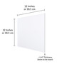 SimbaLux® Acrylic Sheet Clear 12” x 12” Square 1/4” Thick (6mm) Plexiglass Board, Easy to Cut
