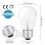 Simba Lighting® String Light S14 Replacement Bulb 11W E26 Medium Screw Base, Clear Glass, 20 Pack