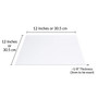 SimbaLux® Acrylic Sheet Clear 12” x 12” Square 1/8” Thick (3mm) Plexiglass Board, Easy to Cut, Pack of 2