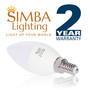 Simba Lighting® LED Candelabra B11 C37 7W 60W Replacement Bulbs 120V E12 5000K Daylight 6-Pack