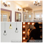 Simba Lighting® LED Globe G25 G80 8W 60W Equivalent Bulbs 120V E26 Base 2700K Soft White 3-Pack