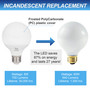 Simba Lighting® LED Globe G25 G80 8W 60W Equivalent Bulbs 120V E26 Base 5000K Daylight 3-Pack