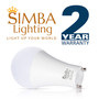 Simba Lighting® LED A19 12W 75W 100W Replacement Bulbs 120V GU24 Twist Base 5000K Daylight 4-Pack