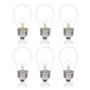 Simba Lighting® Incandescent Appliance Light Bulb A15 40W E26 Medium Base, 120V 2700K, 6-Pack
