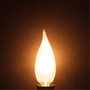 Simba Lighting® Candelabra Flame Tip Frosted CA10 40W E12 Base Light Bulbs 120V Warm White 2700K, 12 Pack