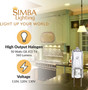 Simba Lighting® Halogen Light Bulb G8 T4 50W JCD Bi-Pin Longer 1.7" Length 120V, 2700K, 10-Pack