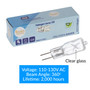 Simba Lighting® Halogen Light Bulb G8 T4 50W JCD Bi-Pin Longer 1.7" Length 120V, 2700K, 10-Pack
