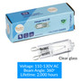 Simba Lighting® Halogen Light Bulb G9 T4 25W JCD Bi-Pin 120V, Dimmable, 2700K Warm White, 10-Pack