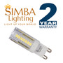 Simba Lighting® LED G9 4W T4 40W Halogen Replacement JCD Bi-Pin Base 120V 6000K Daylight, 5 Pack