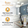Simba Lighting® LED G9 4W T5 40W Halogen Replacement JCD Bi-Pin Base 120V 6000K Daylight, 5 Pack