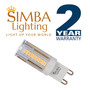 Simba Lighting® LED G9 4W T4 40W Halogen Replacement JCD Bi-Pin Base 120V 3000K Soft White, 5 Pack