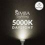 Simba Lighting® LED GU10 5W Non-Dimmable 50W Halogen Replacement Bulb Twist Base 120V 5000K, 6-Pack