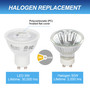 Simba Lighting® LED GU10 ETL Listed 5W Dimmable 50W Halogen Replacement Bulb Twist Base 120V 5000K, 6-Pack