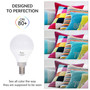 Simba Lighting® LED G14 G45 5W 40W Replacement Bulbs 120V E12 Candelabra Base 5000K Daylight 6-Pack