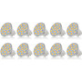 Simba Lighting® LED MR11 3W 20W Halogen Replacement Bulbs 12V GU4 Bi-Pin 3000K Soft White 10-Pack