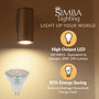 Simba Lighting® LED MR11 3W 20W Halogen Replacement Bulbs 12V GU4 Bi-Pin 3000K Soft White 10-Pack