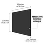 SimbaLux® Acrylic Sheet Black 12” x 12” Square 1/4” Thick (6mm) Plexiglass Board, Easy to Cut