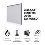 SimbaLux® Acrylic Sheet Black 12” x 12” Square 1/4” Thick (6mm) Plexiglass Board, Easy to Cut