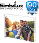SimbaLux® Magnetic Acrylic Photo Frame 8” x 10” Free-Standing Clear Desktop Floating Display with UV Protection