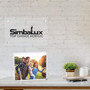 SimbaLux® Magnetic Acrylic Photo Frame 8” x 10” Free-Standing Clear Desktop Floating Display with UV Protection