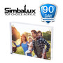 SimbaLux® Magnetic Acrylic Photo Frame 8” x 10” Free-Standing Clear Desktop Floating Display with UV Protection