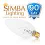 Simba Lighting® Candelabra Torpedo Clear B10 CTC 25W E12 Base Light Bulbs 120V Warm White 2700K, 12 Pack
