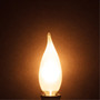 Simba Lighting® Candelabra Flame Tip Frosted CA10 25W E12 Base Light Bulbs 120V Warm White 2700K, 12 Pack