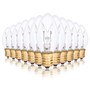 Simba Lighting® C7 15W Replacement Bulb Clear Candle Shape 120V, E12 Candelabra Base, 2700K, 12-Pack