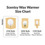 Simba Lighting® Scentsy Wax Warmer G16.5 Round Bulb 25W E12 Candelabra Base Clear Glass, 6 Pack