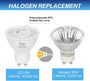 Simba Lighting® LED GU10 5W Non-Dimmable 50W Halogen Replacement Bulb Twist Base 120V 2700K, 6-Pack