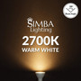 Simba Lighting® LED GU10 ETL Listed 5W Dimmable 50W Halogen Replacement Bulb Twist Base 120V 2700K, 6-Pack