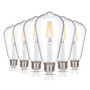 Simba Lighting® LED Vintage Edison Filament ST21 4W 40W Equivalent 120V Dimmable E26 2700K, 6 Pack
