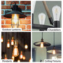 Simba Lighting® LED Vintage Edison Filament ST21 4W 40W Equivalent 120V Dimmable E26 2700K, 6 Pack